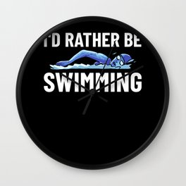 Swimming Coach Swim Pool Swimmer Lesson Wall Clock