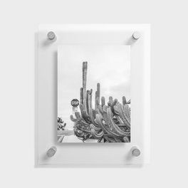 Hermosa Beach Black and White Floating Acrylic Print
