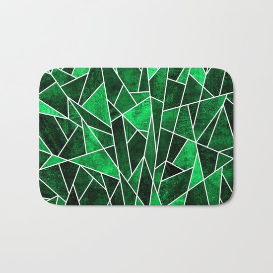 Shattered Emerald Bath Mat