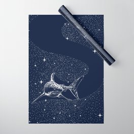 Starry Shark Wrapping Paper