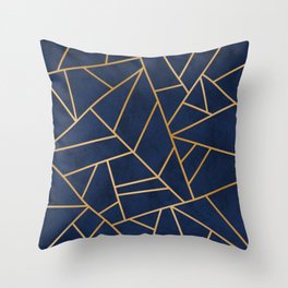 Art Deco - Blue Throw Pillow