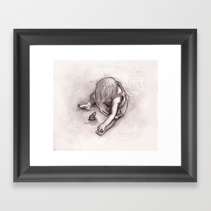 Ruby and the Rat Framed Art Print
