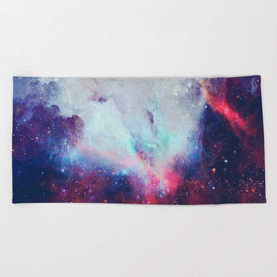 When the Universe Shine Beach Towel