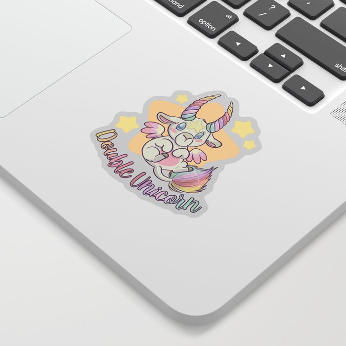 Double Unicorn Sticker