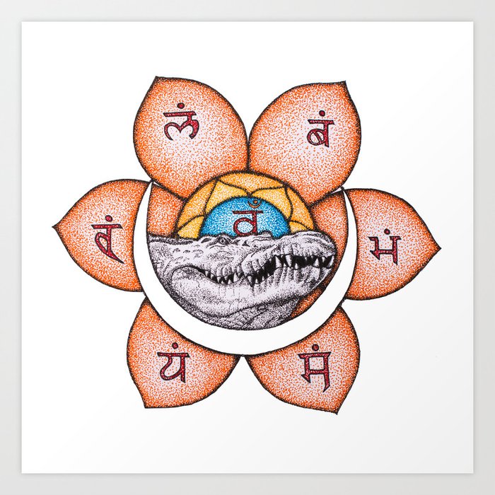 Svadhishthana Yantra (Sacral Chakra) Art Print