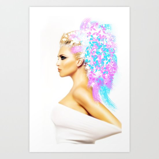 THE BRIGHT SIDE OF AN ANGEL Art Print
