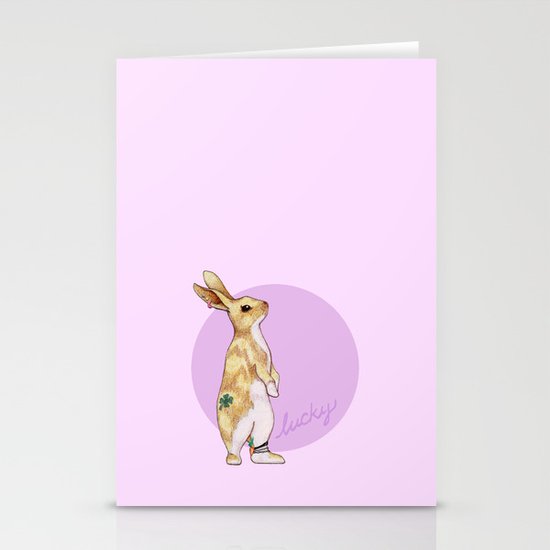 Lucky Bunny Stationery Cards