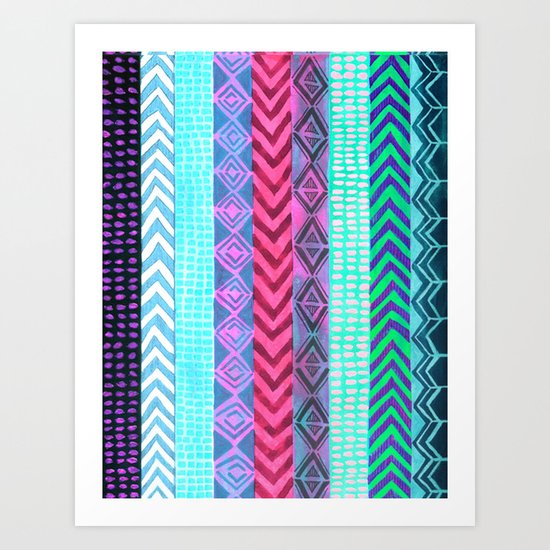 Tribal Pattern 04 Art Print
