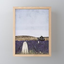 Lavender Fields Framed Mini Art Print