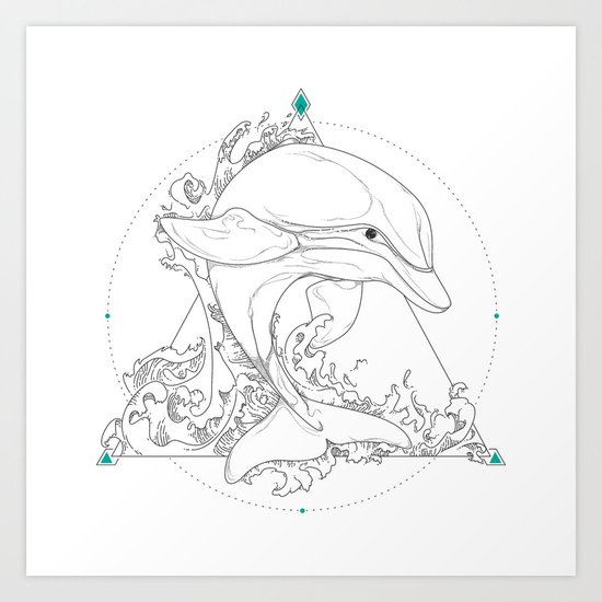 Dolphin Art Print