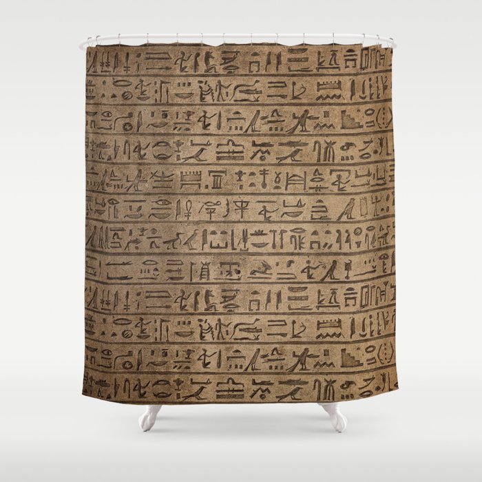Egyptian Hieroglyphics Shower Curtain
