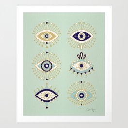 Evil Eye Art Prints For Any Decor Style Society6