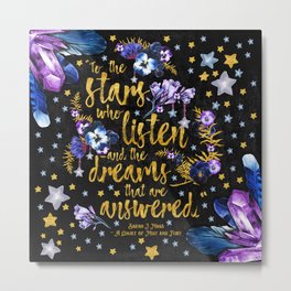 A Court of Mist and Fury - To The Stars Metal Print | Vector, Digital, Typography, Watercolor, Graphicdesign, Graphic Design, Illustration 