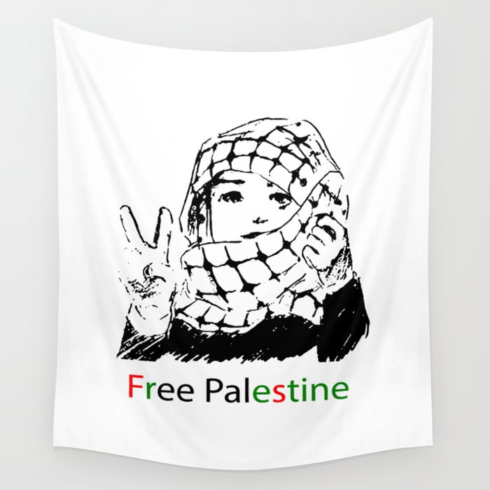 Freedom for Palestine Wall Tapestry