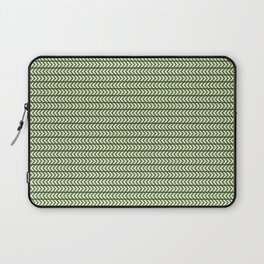 Beige arrows pattern on forest green background Laptop Sleeve