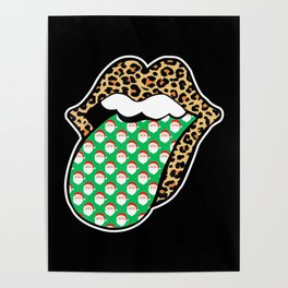Lips Mouth Kiss Kiss Mouth Tongue Love Poster