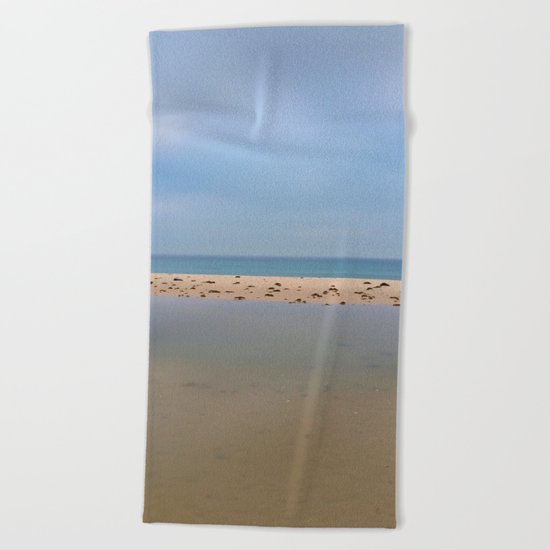 "Peace..." Lake, sand, sea and sky... Beach Towel