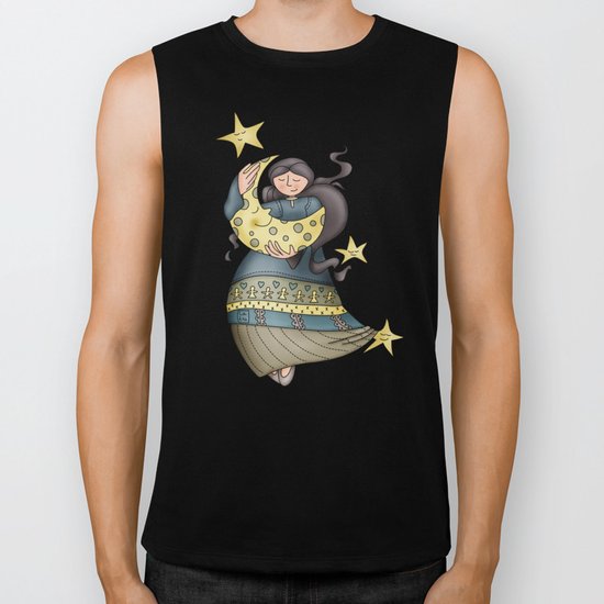 Sleep Well my Moon Biker Tank