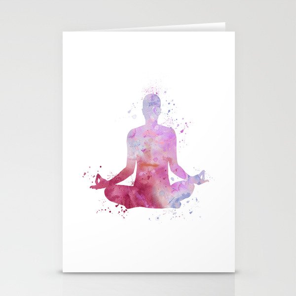 Yoga - Lotus pose  Stationery Cards