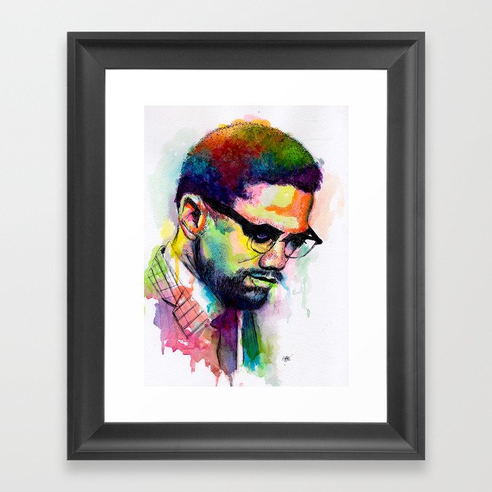 Malcolm X Framed Art Print