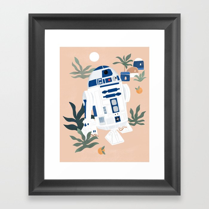 "Keep Calm and Droid On - R2-D2" by Maggie Stephenson Framed Art Print