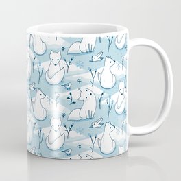 Arctic Fox - Blue Mug