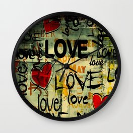 LOVE VANDAL Wall Clock