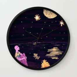 A talk with the Moon Wall Clock