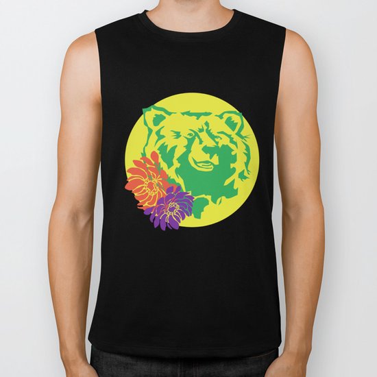 Hawaii Bear Anemone Biker Tank