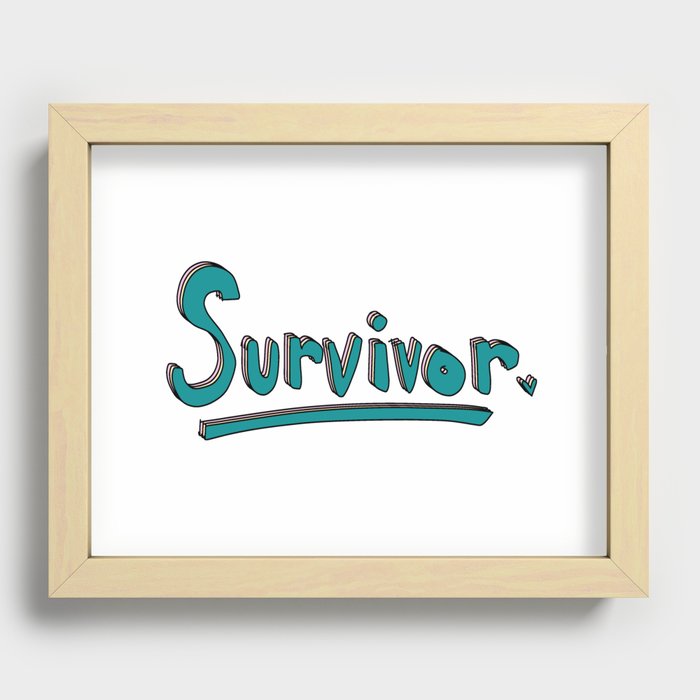 Survivor Recessed Framed Print