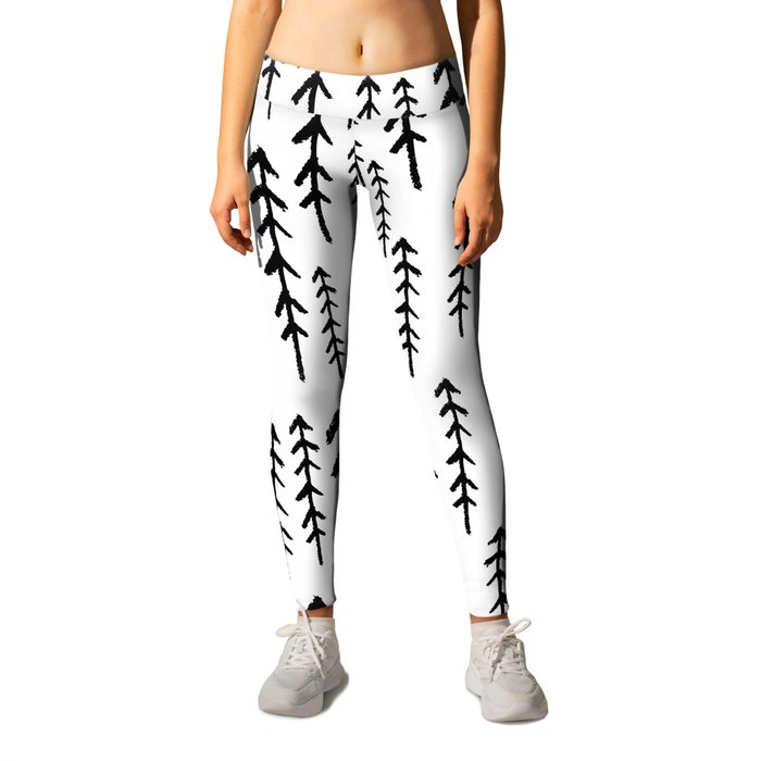 Abstract Winter Forest  Leggings