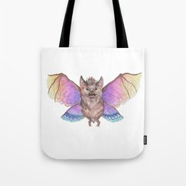 Marvelous Things - Bat with Butterfly Wings Tote Bag
