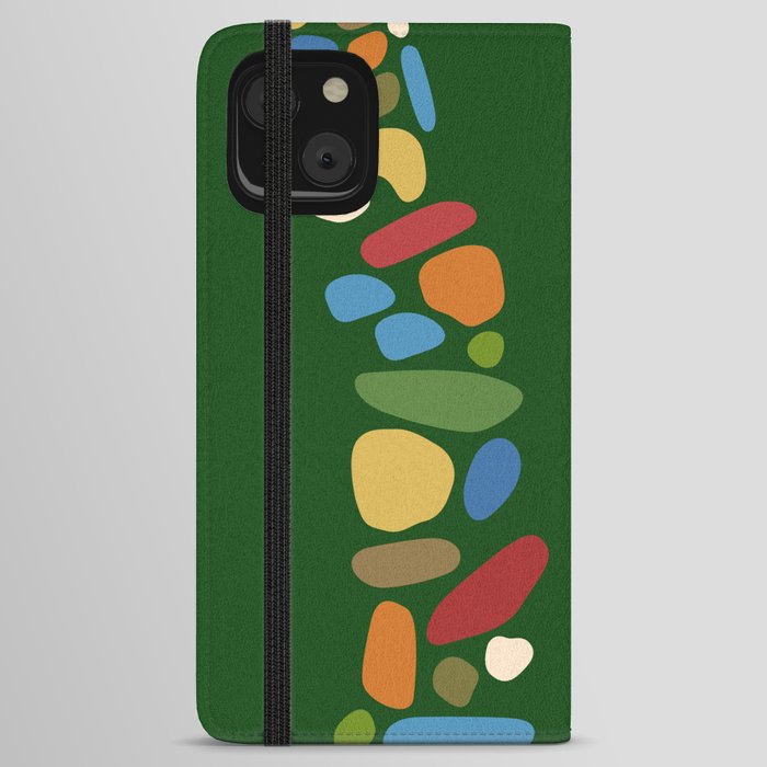 Color stones path collection 5 iPhone Wallet Case