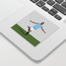 Sergio Aguero - Manchester City Player - MCFC Football Poster Sticker