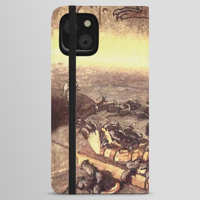 illustration Poe The Pit and the Pendulum - Byam Shaw  iPhone Wallet Case