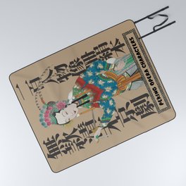 Peking Opera Character Picnic Blanket