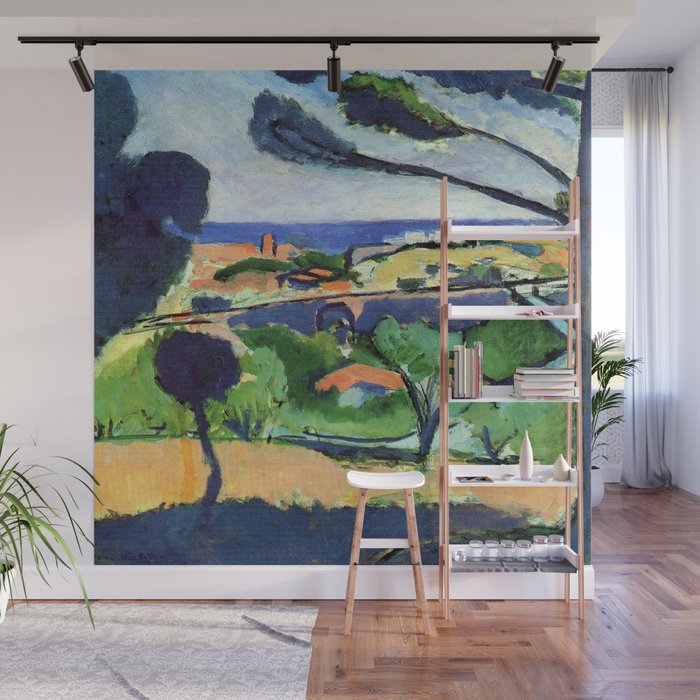 Henri Matisse View of Collioure and the Sea Wall Mural by Jon Baran