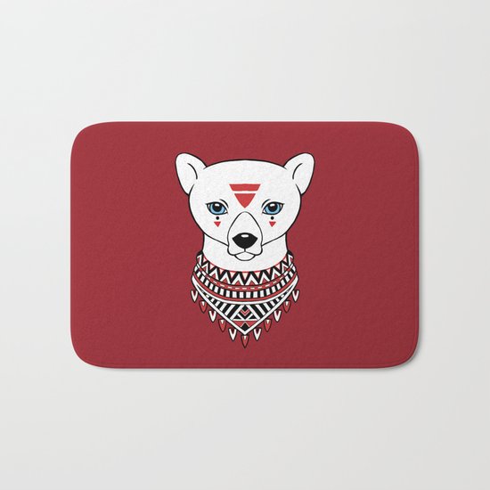 Tribal Bear Bath Mat