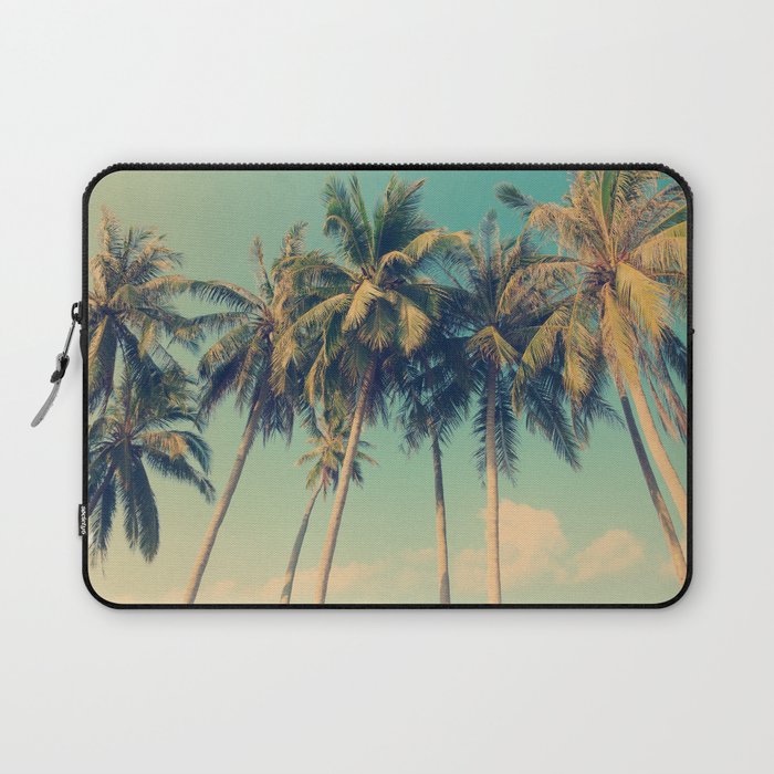Aloha! Retro palm tree on the beach - summer vibes vintage illustration Laptop Sleeve