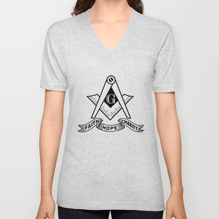Freemasonry symbol V Neck T Shirt