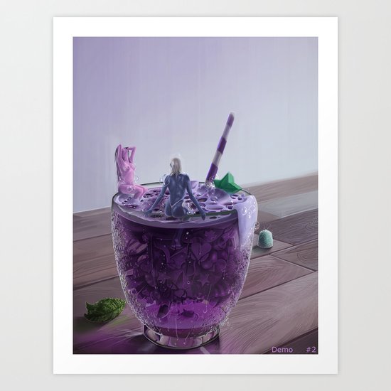 Purple Two GID no 2 Art Print