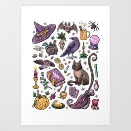 Samhain Halloween Collection Art Print