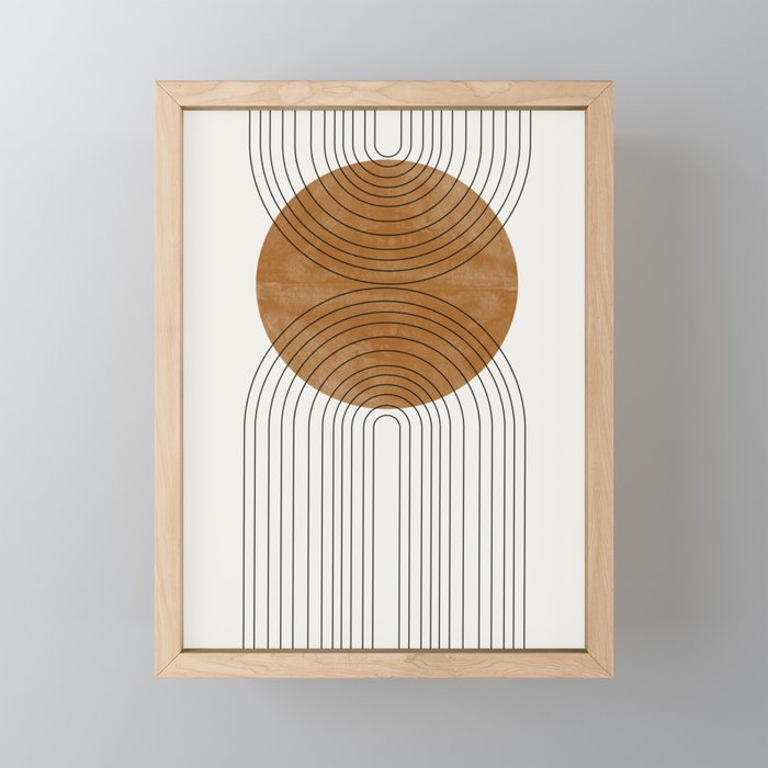 Abstract Flow / Recessed Framed  Framed Mini Art Print