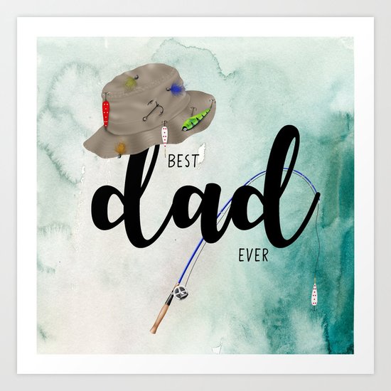 Best dad #6 ever | Father's day Art Print