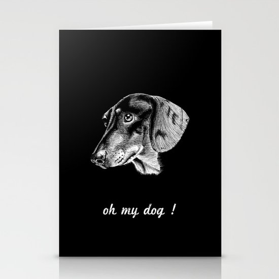oh my dog ! Stationery Cards