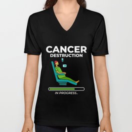 Chemotherapy Pediatric Oncologist Nurse Chemo V Neck T Shirt