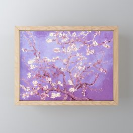 Van Gogh Almond Blossoms Orchid Purple Framed Mini Art Print