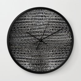 Silver Chain Maille Wall Clock