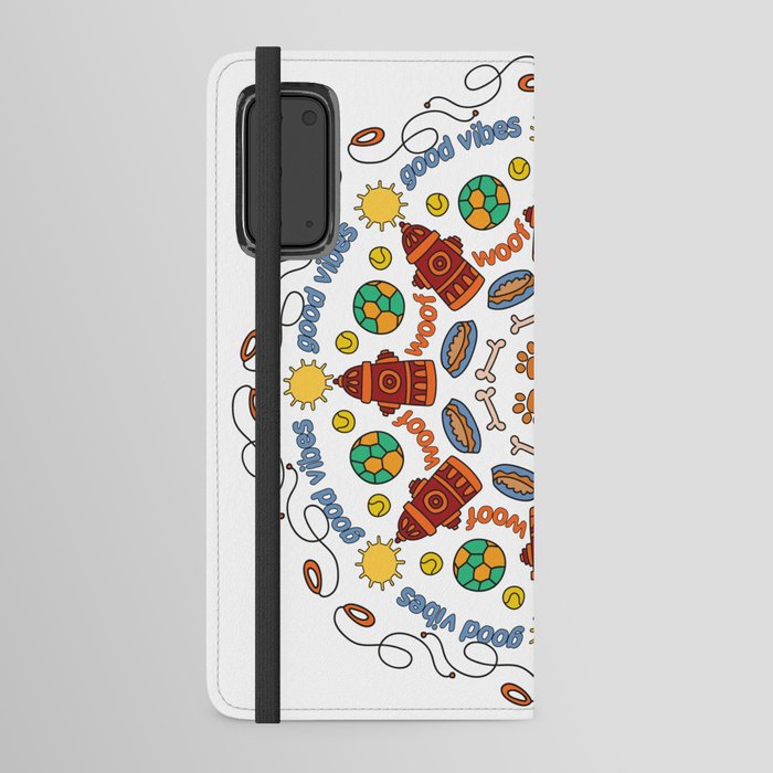 Good Vibes White Android Wallet Case