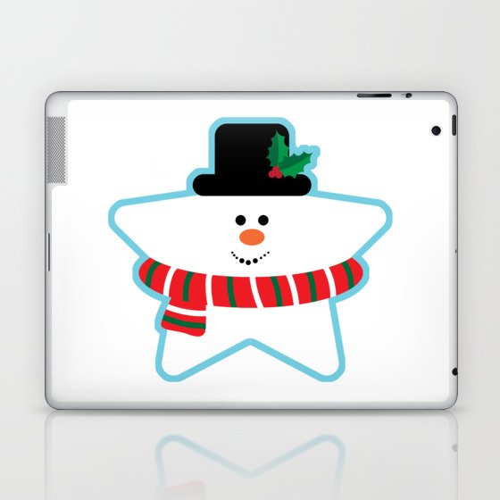 Snowman star Laptop & iPad Skin